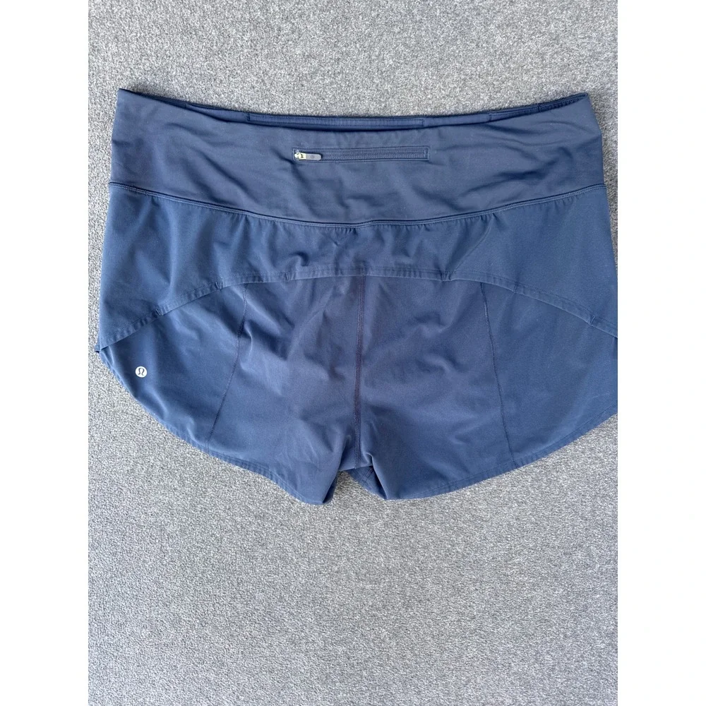 Lululemon Speed Up Low-Rise Lined Short 2.5 Navy Blue Size 16 W7BJ8T